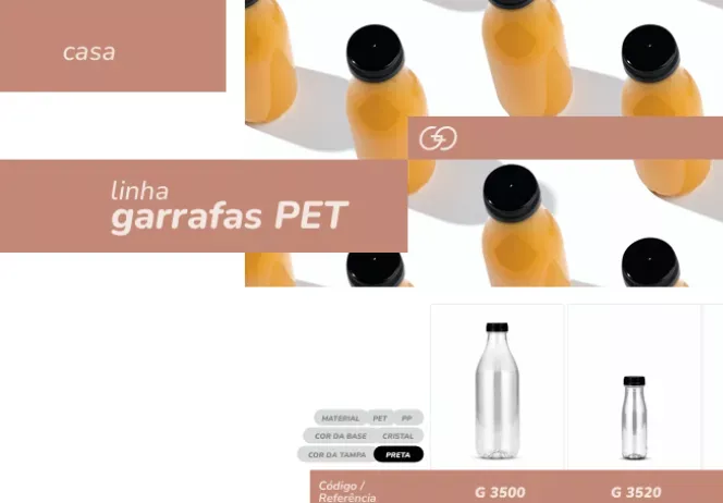 Garrafas PET